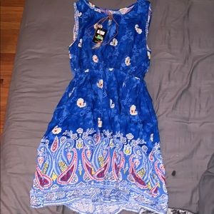 Blue decorated dress